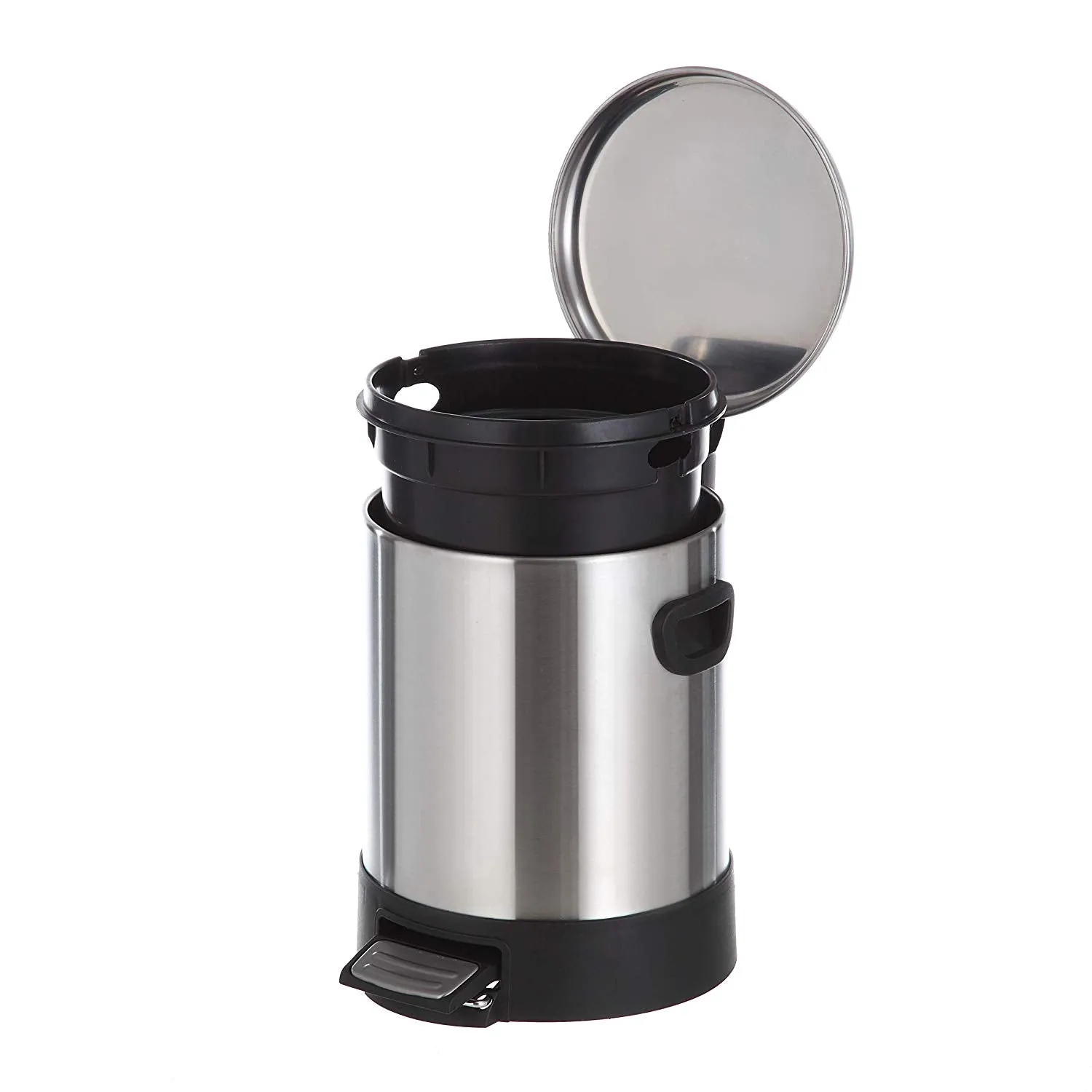 1.3 Gallon Stainless Steel Trash Can With Step Pedal