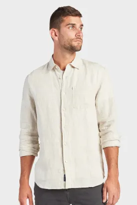 ACADEMY BRAND - Hampton Linen Shirt Oatmeal