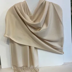 Aggie Cashmere Mix Wrap - Pink Cream