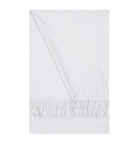 Aker Double-Sided Silk Hijab Shawl #370 Silvery White