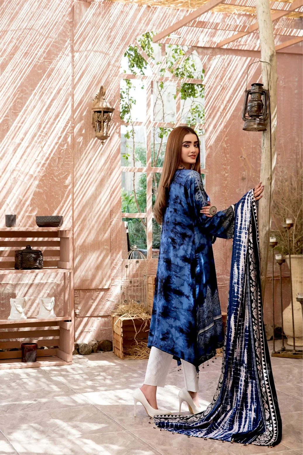 Amna Sohail Aashnaa Tie & Die Collection by Tawakkal – D-6060