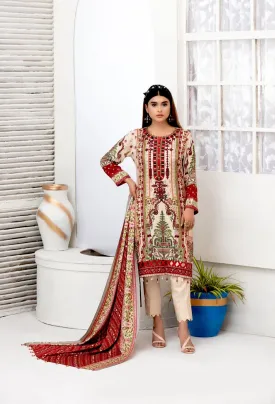 Amna Sohail by Tawakkal · Dilara Linen Print Collection – D-1990