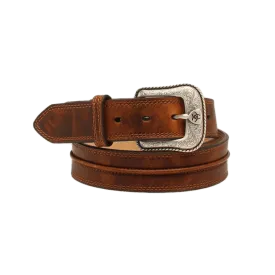 Ariat Men's Rowdy Brown Center Cord Western Belt