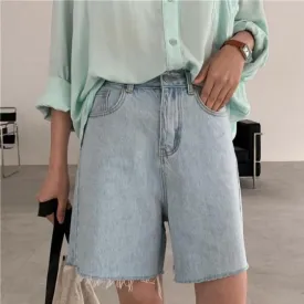 Biker Shorts Women Cotton Denim Shorts Jeans High Waist Cool Shorts