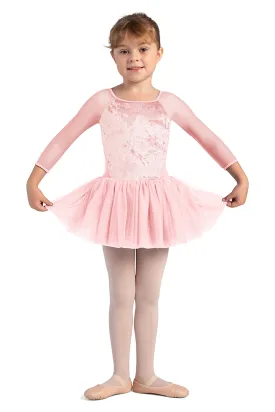 BLOCH CL0249 GIRLS VELVET LONG SLEEVE TUTU DRESS