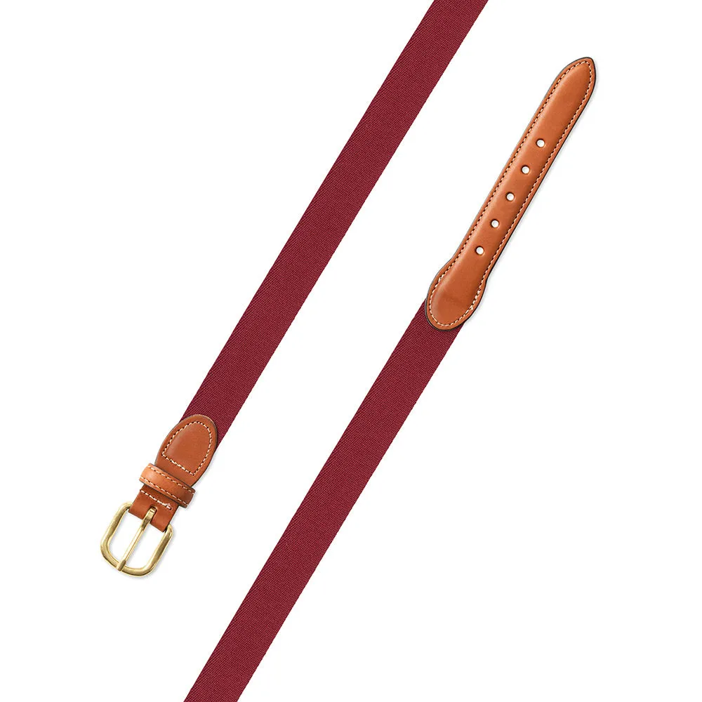 Cranberry Surcingle Leather Tab Belt