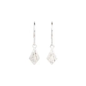 Flame Silver Dangle Earrings