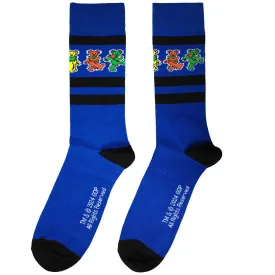 Grateful Dead Unisex Ankle Socks: Dancing Bears Stripe (UK Size 6 - 11)