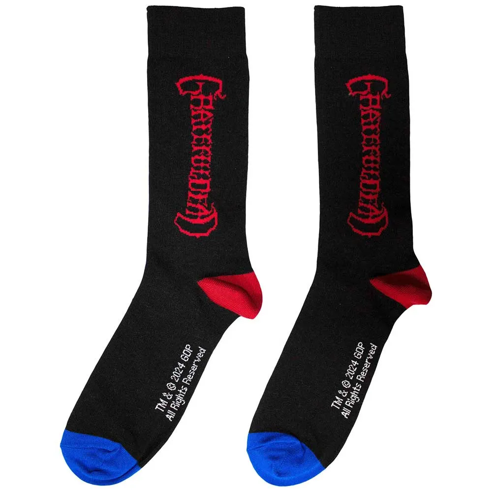 Grateful Dead Unisex Ankle Socks: Vertical Mono Logo (UK Size 6 - 11)