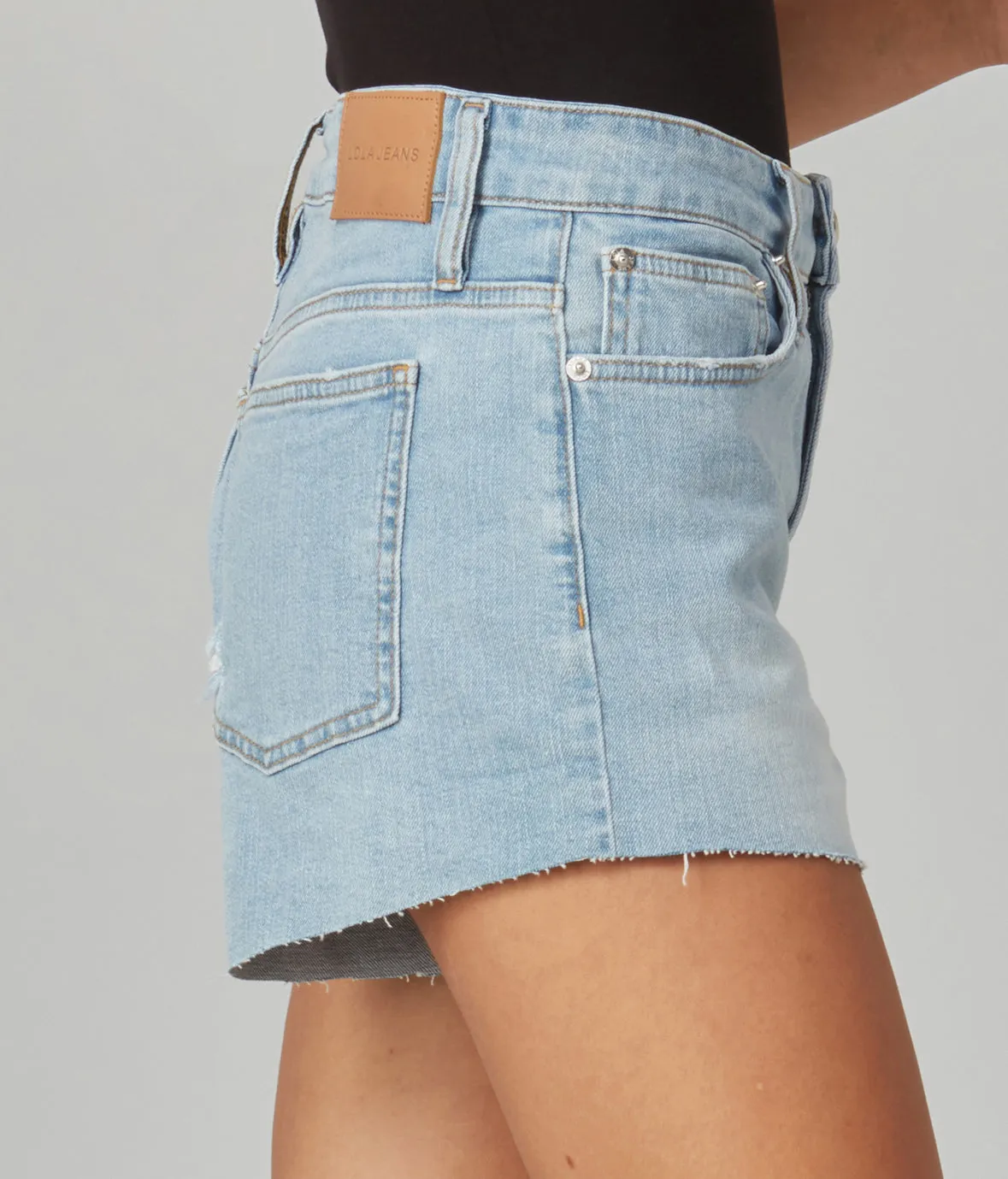 LIANA-BL High Rise Shorts