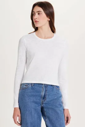 Long Sleeve Cropped Boy Tee