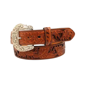 M&F Women's Nocona Bronze Glitter Floral Belts