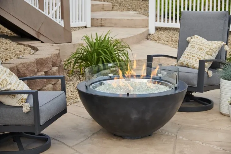 Midnight Mist Cove 30" Gas Fire Pit Bowl