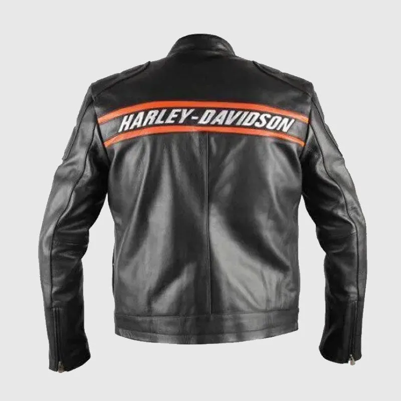 New Mens Harley Davidson Screamin Eagle Leather Jacket