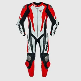 New premium Ducati Corse K1 One Piece MotoGP Leather Suit for Men