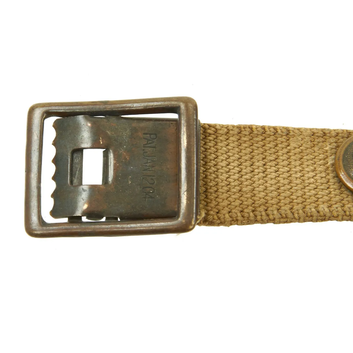 Original U.S. WWI Hate Belt made from Trouser Belt with 25 Attached Items