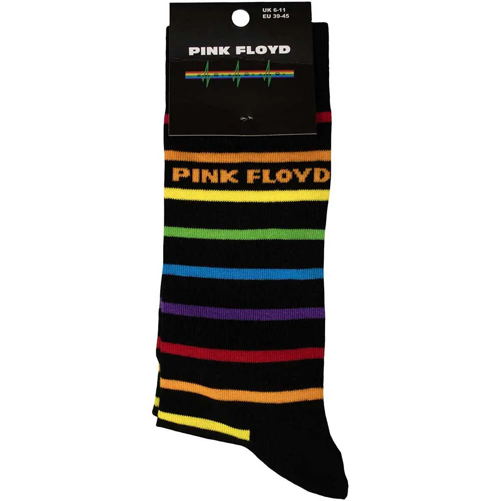 Pink Floyd Unisex Ankle Socks: Wide Stripes (UK Size 6 - 11)