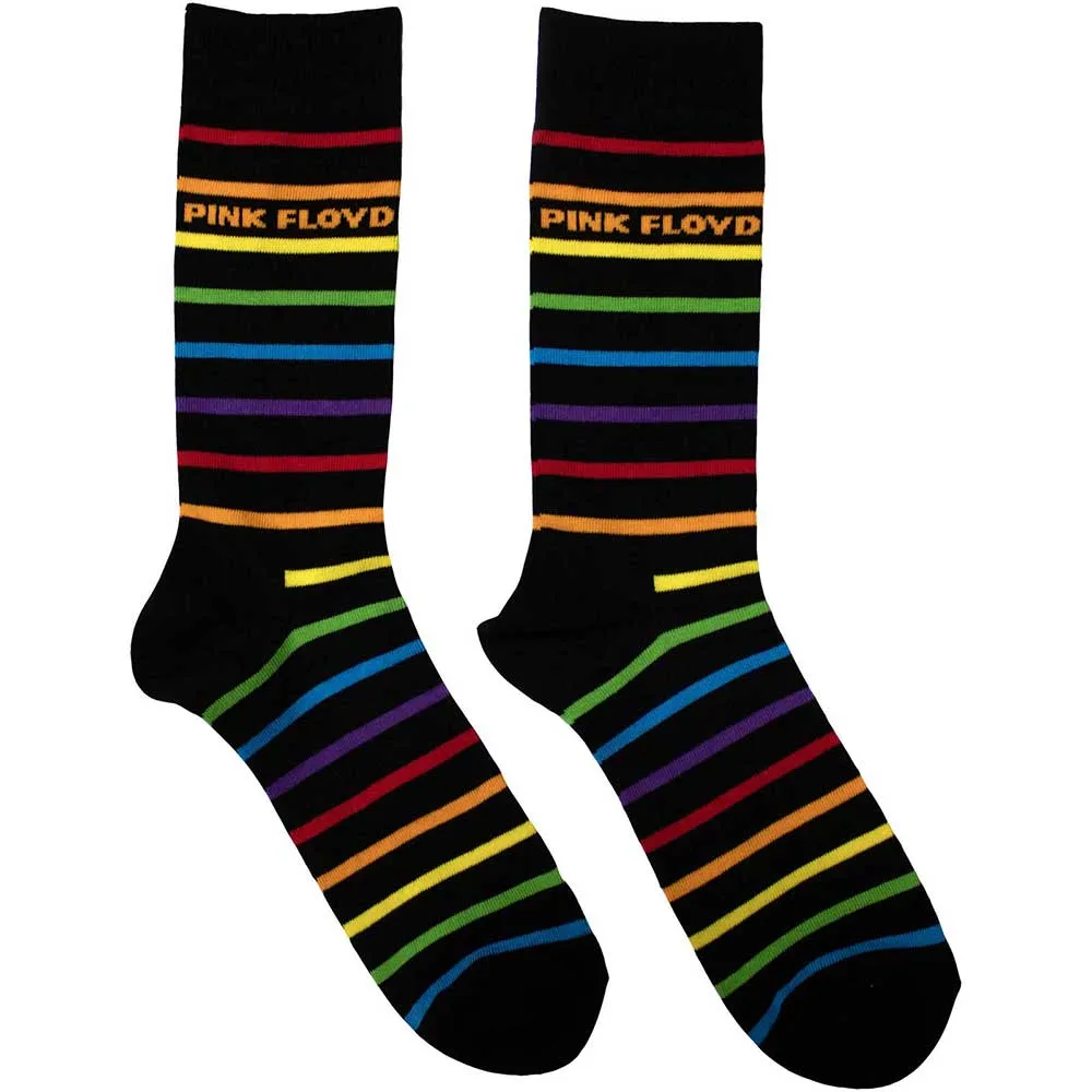 Pink Floyd Unisex Ankle Socks: Wide Stripes (UK Size 6 - 11)