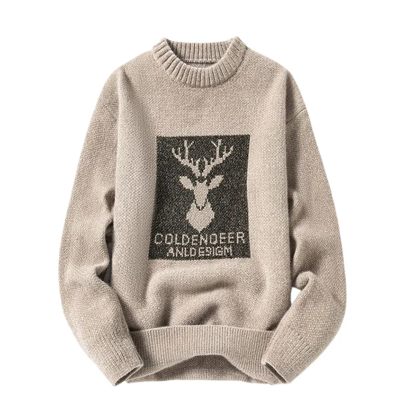 Pologize™ Knitted Elk Design Sweater