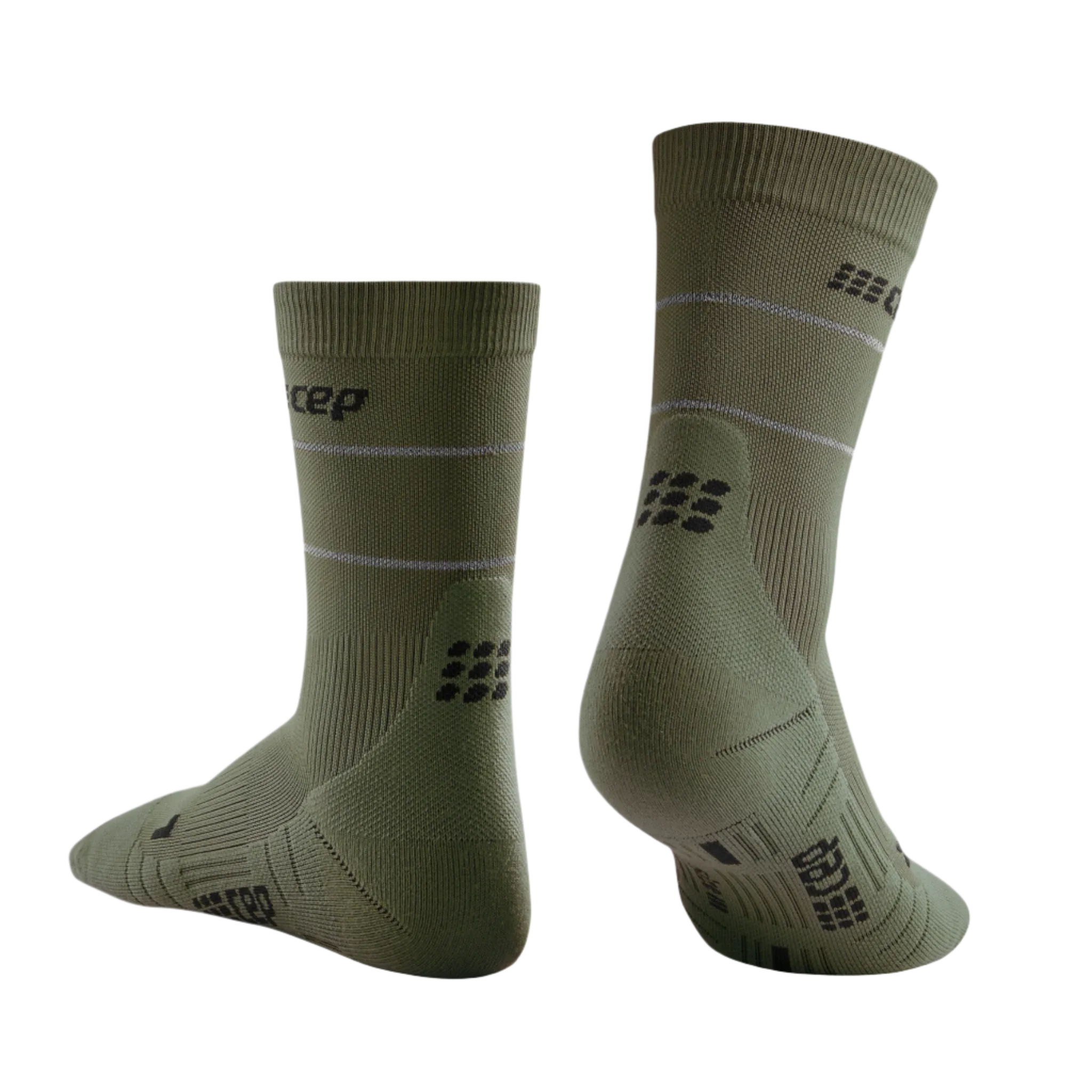 Reflective Mid Cut Compression Socks, Women