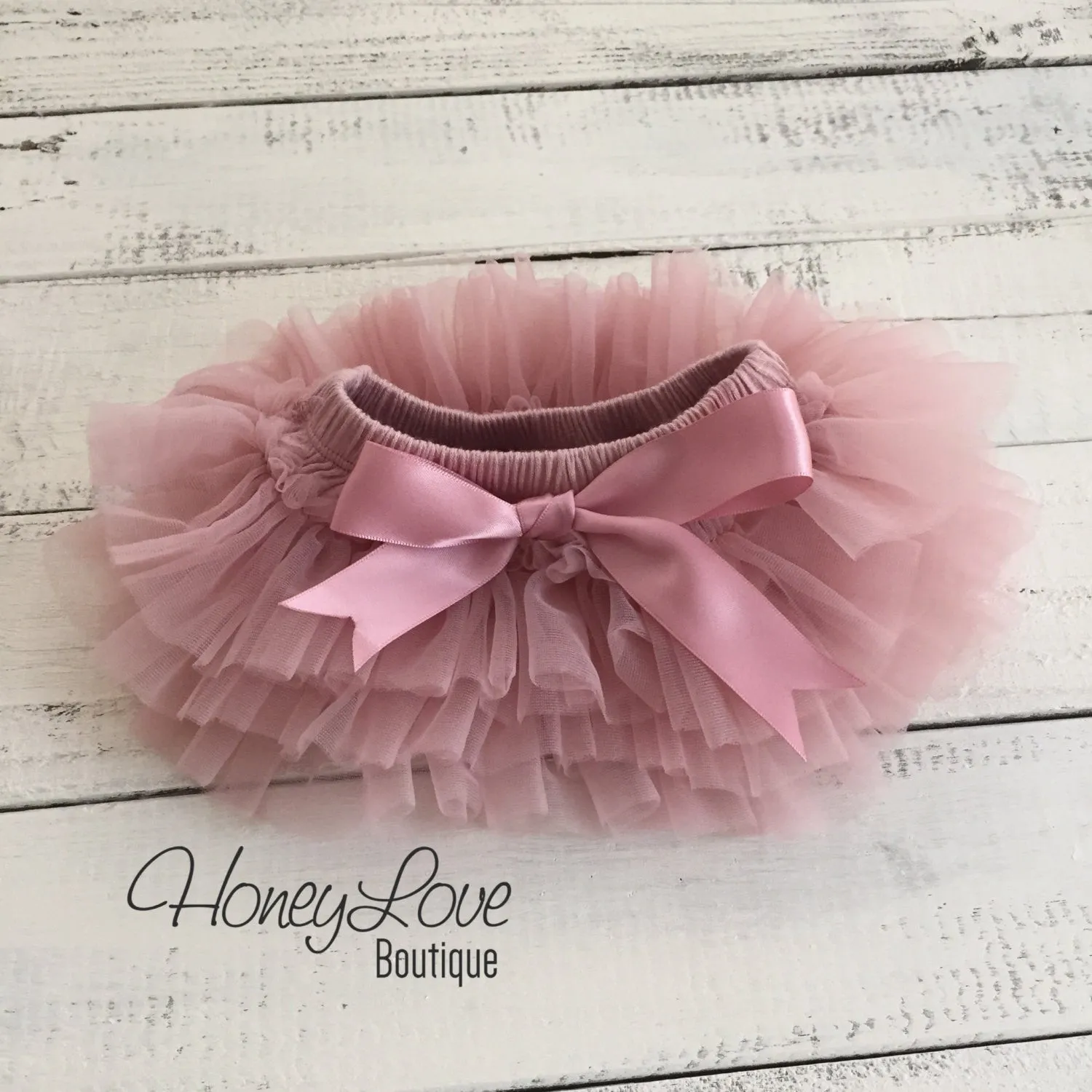 Vintage Pink tutu skirt bloomers and gold glitter headband